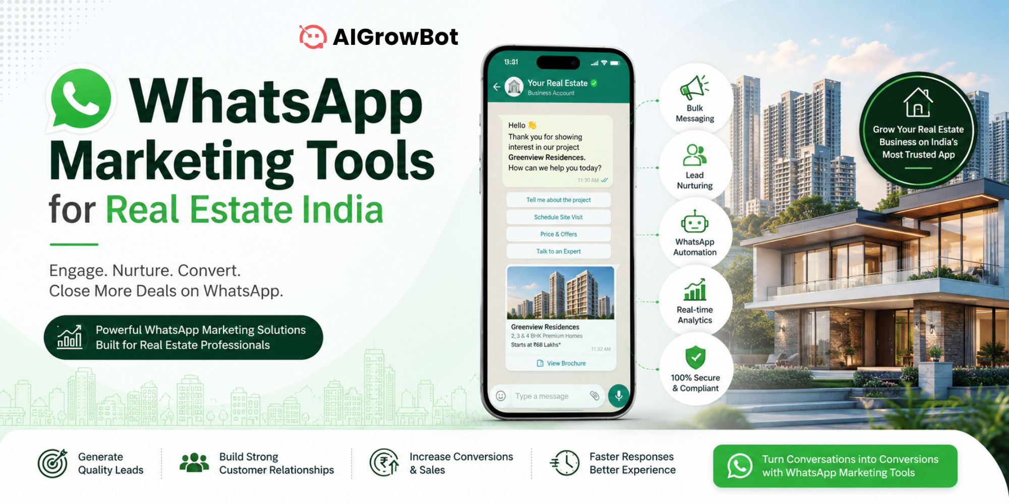 WhatsApp Marketing Tools for Real Estate India